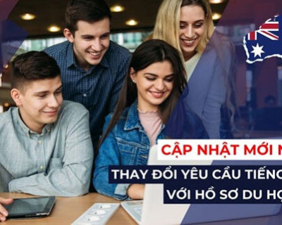 Thay đổi yêu cầu tiếng anh với hồ sơ du học Úc